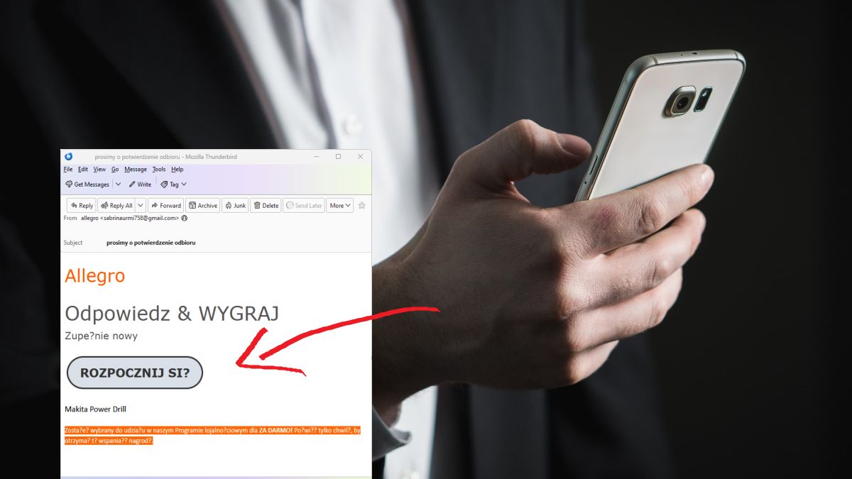 Przestępcy podszywają się pod Allegro