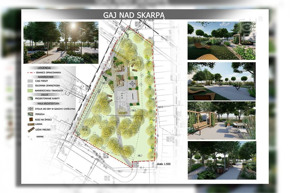Wizualizacje Gaj nad skarpą 1