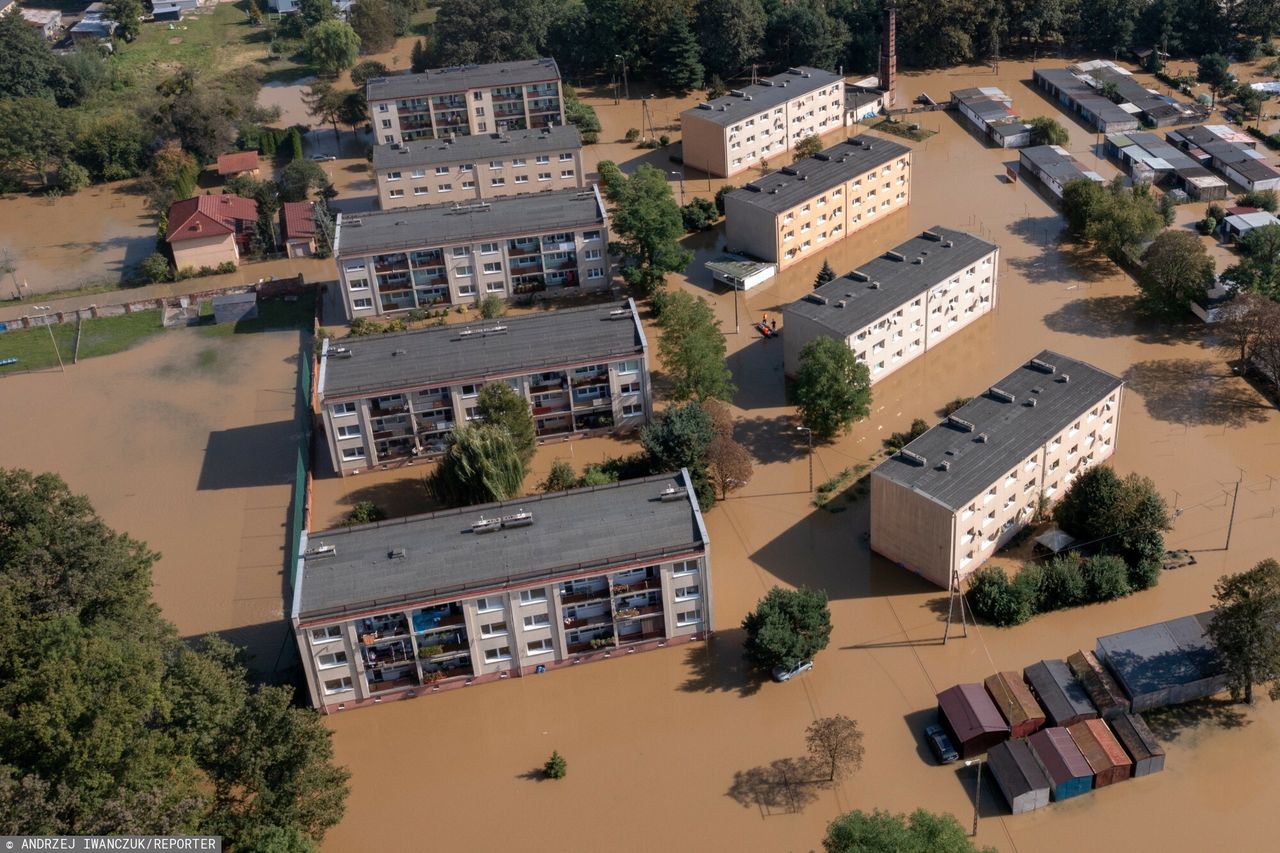 Folgen der Hochwasserwelle in Polen