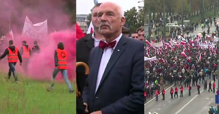 "Wypie*dalać" i świński łeb na kiju. 7 TYSIĘCY OSÓB na marszu antyimigracyjnym