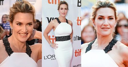 Piękna Kate Winslet w bieli na festiwalu w Toronto (ZDJĘCIA)
