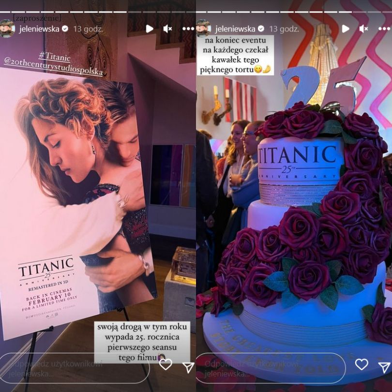 "Titanic" wraca do kin! Jeleniewska wybrała się na premierę do Londynu