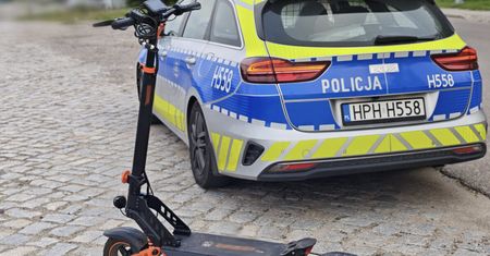 Nietrzeźwa jechała hulajnogą. Sprawa trafi do sądu dla nieletnich