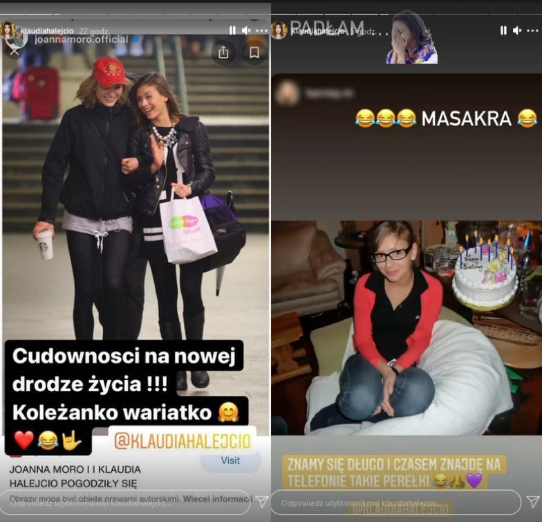 Klaudia Halejcio na archiwalnym zdjęciu