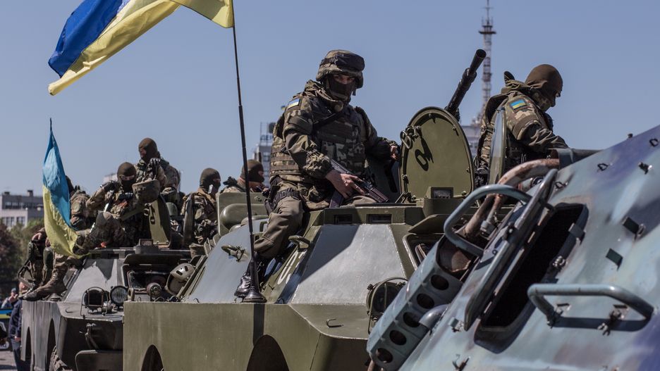 Combatant forces construction of the Ministry of Internal Affairs of Ukraine
Several BMP. On the eve of the May holidays in Kharkov was strengthened patrolling the streets by police from other regions of Ukraine, Eastern Corps soldiers, the National Guard under the cadets. During the day May 6 at Freedom Square in Kharkov was a joint construction with easy mobile transport. (Photo by Pavlo Pakhomenko/NurPhoto) (Photo by NurPhoto/NurPhoto via Getty Images)
NurPhoto
conflict:CB2, politician:CB2, men:CB2, exercising:CB2, practice:CB2, security:CB2, cadet:CB2, politics:CB2, soldier:CB2, uniform:CB2, flag:CB2, guard:CB2, standing:CB2, courage:CB2, opening ceremonies:CB2, paratroops:CB2, service:CB2, Ukrainian:CB2, American:CB2, war:CB2, people:CB2, Kharkiv:CB2, USA:CB2, Lviv:CB2, group:CB2, center:CB2, forces:CB2, region:CB2, special:CB2, troop:CB2, peacekeeping:CB2, us soldiers:CB2, field:CB1, personnel:CB1, train:CB1, international:CB2, ground:CB1, land:CB1, 2015:CB2, proving:CB2, mobilized:CB2, fearless guardian:CB2, ukrainian-us:CB2
