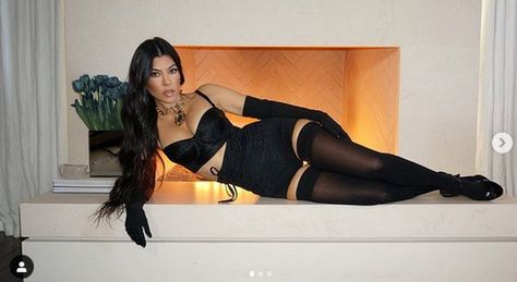 Kourtney Kardashian w bieliźnie od Dolce&Gabbana