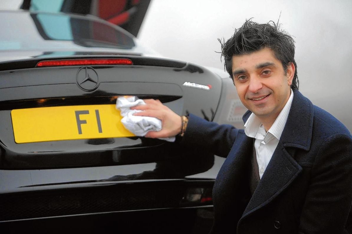 Tablica rejestracyjna za 10 mln funtów