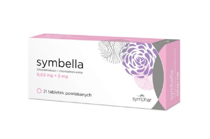 Symbella (Ethinylestradiolum + Chlormadinoni acetas), 0,03 mg + 2 mg, tabletki powlekane