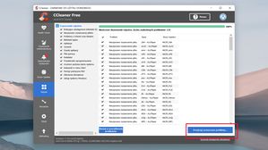 CCleaner: menu Przejrzyj zaznaczone problemy