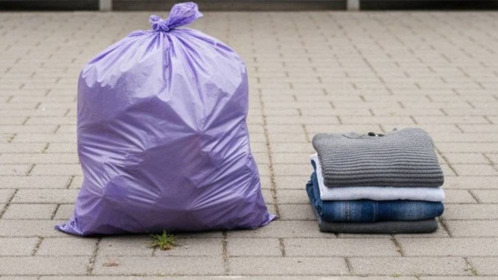 Kielce pozostawiają fioletowe worki na tekstylia