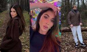 Roksana Węgiel spaceruje po lesie z Kevinem, bratem i pasierbem. Słodko? (ZDJĘCIA)