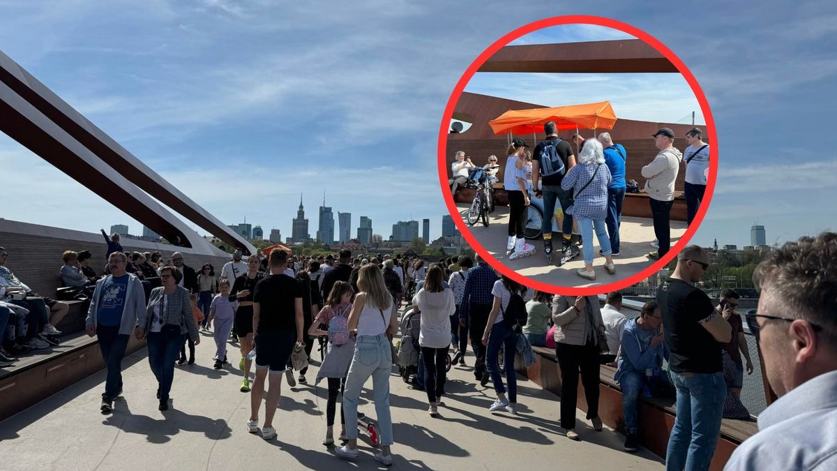 Kładka w Warszawie bije rekordy popularności