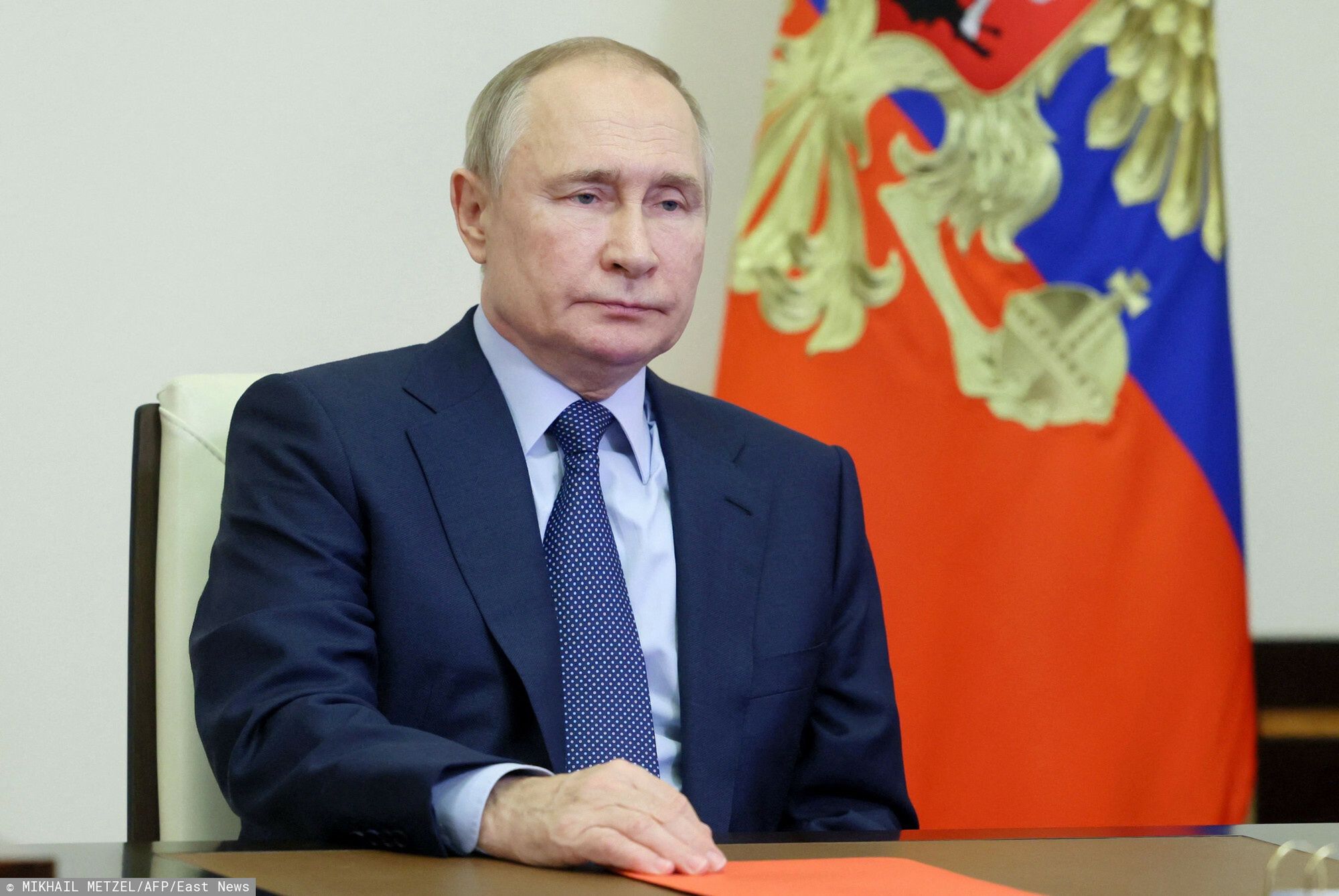 Vladimir Putin podczas wideokonferencji z Rad? Bezpiecze?stwa
Russian President Vladimir Putin chairs a meeting with members of the Security Council via a video conference at the Novo-Ogaryovo state residence, outside Moscow on December 16, 2022. (Photo by Mikhail Metzel / POOL / AFP)
MIKHAIL METZEL