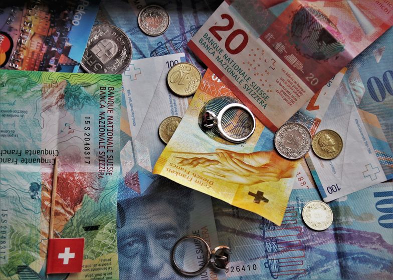 Kurs franka szwajcarskiego mocno spadł. Jest najniżej w tym roku