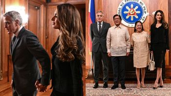 Eleganccy George i Amal Clooneyowie na spotkaniu z prezydentem Filipin. Rozmawiali o AI... Prawdziwa power couple?