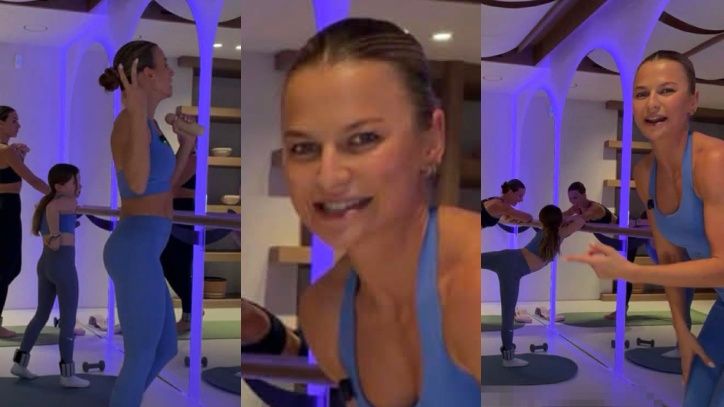Dumna Anna Lewandowska relacjonuje morderczy trening z Klarą