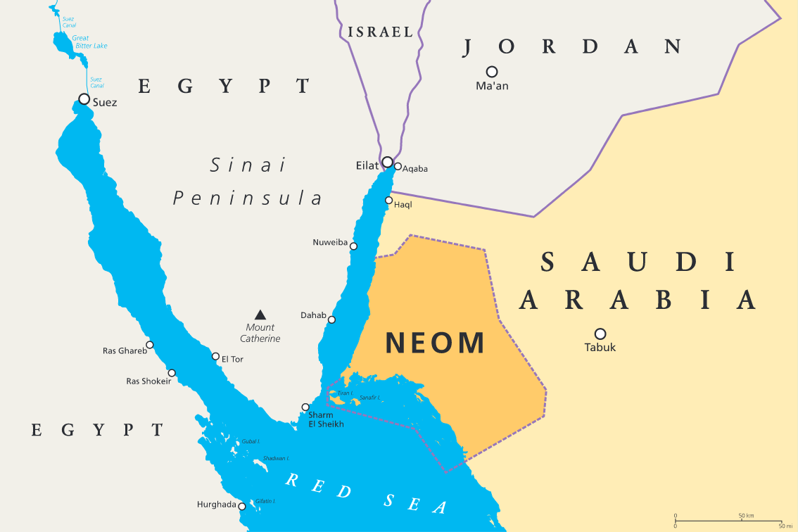 Budowa megamiasta Neom, a w jego ramach The Line, to pomysł księcia i następcy tronu Muhammada ibn Salmana