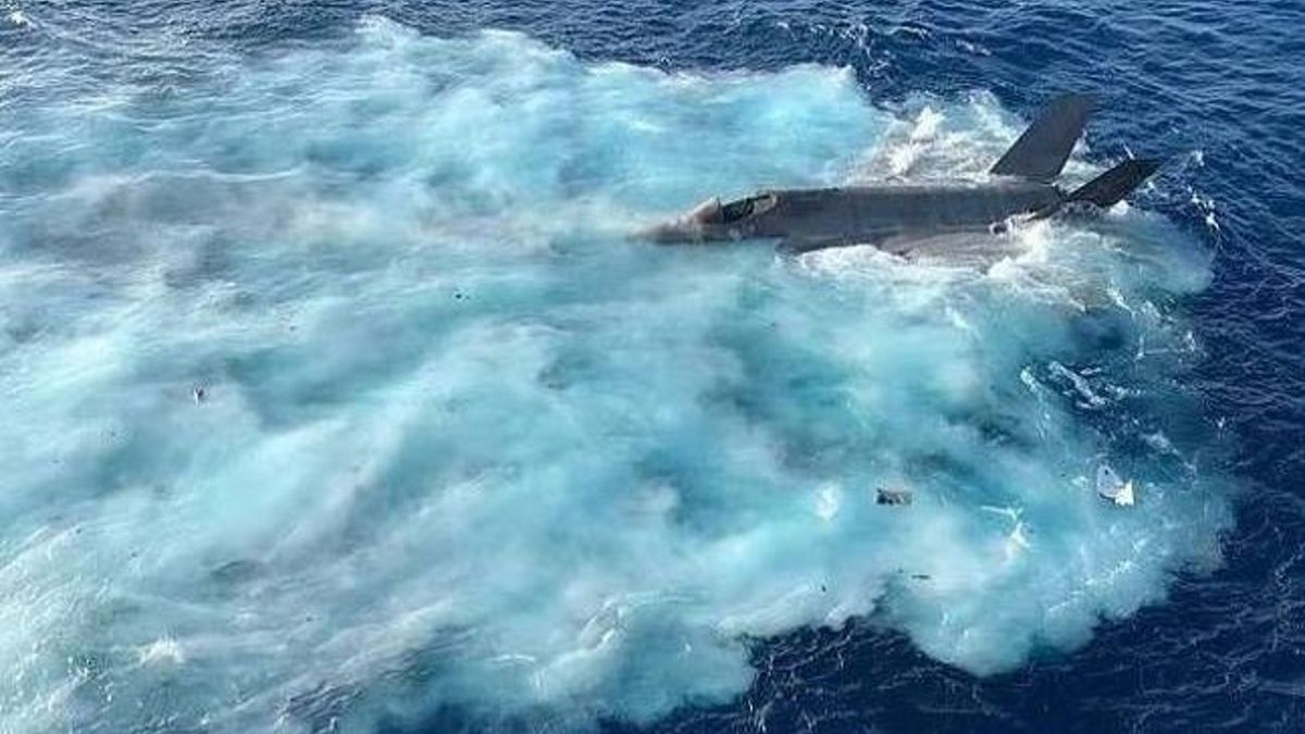 F-35 wpadł do morza