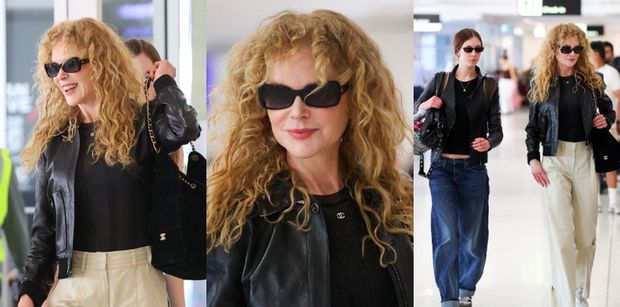 Naturalna Nicole Kidman przyłapana na lotnisku BEZ PERUKI. Lepiej jej w takim wydaniu? (ZDJĘCIA)
