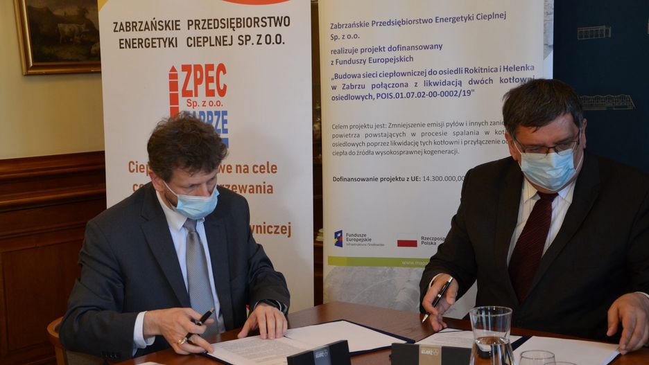 Zabrze. Władze miasta podpisały umowę na budowę magistrali ciepłowniczej.