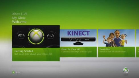 Nowe menu Xboksa 360 w ruchu 1