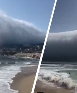 Myśleli, że to tsunami. Nietypowa chmura wystraszyła plażowiczów
