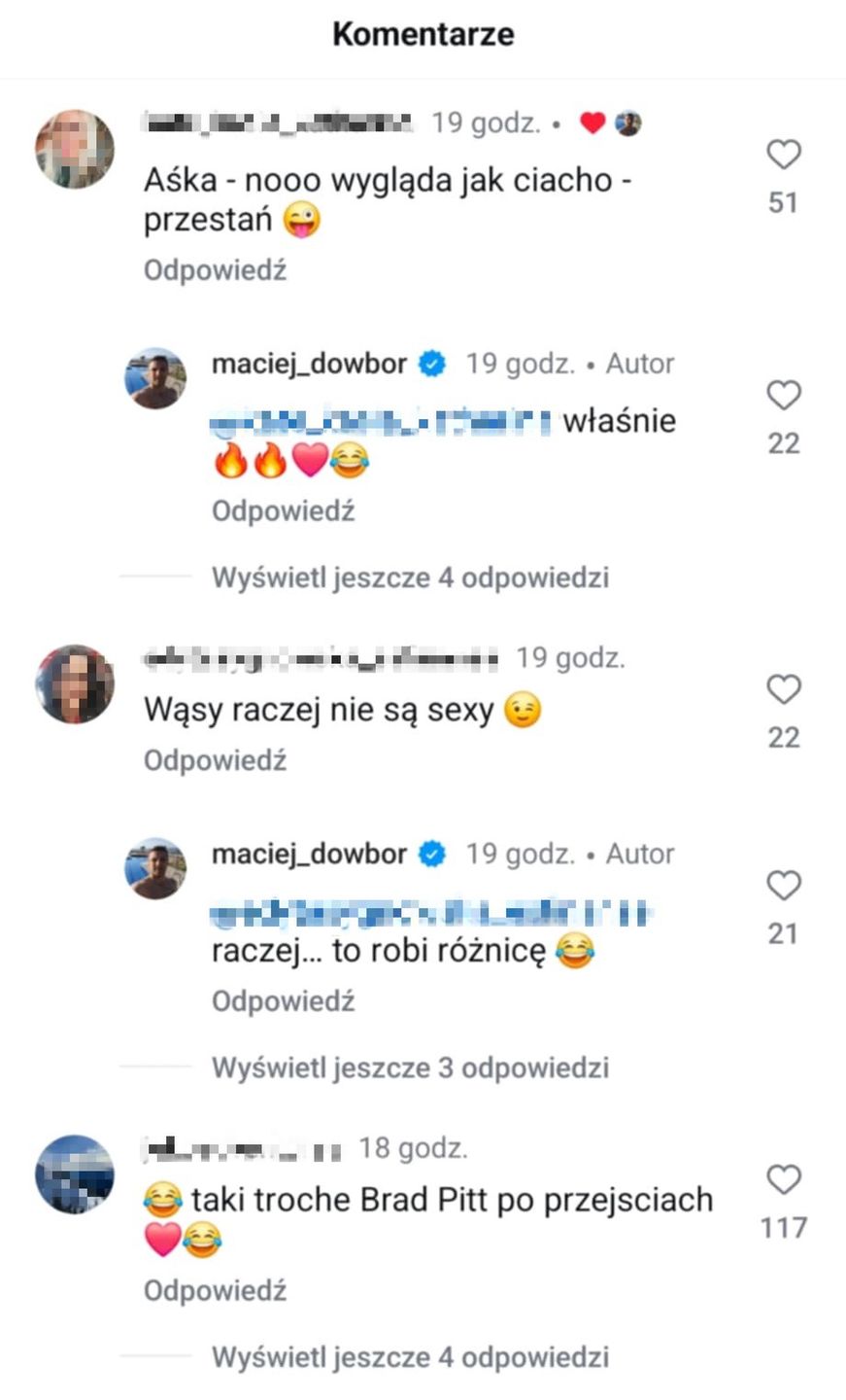 Odpowiedzi Macieja Dowbora na komentarze