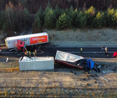 Wypadek ciężarówek pod Gorzowem Wielkopolskim. Nie żyje kierowca