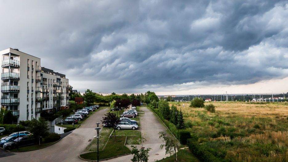 Gdansk. Zachmurzone niebo przed burzą. Fot. Karolina Misztal/REPORTER