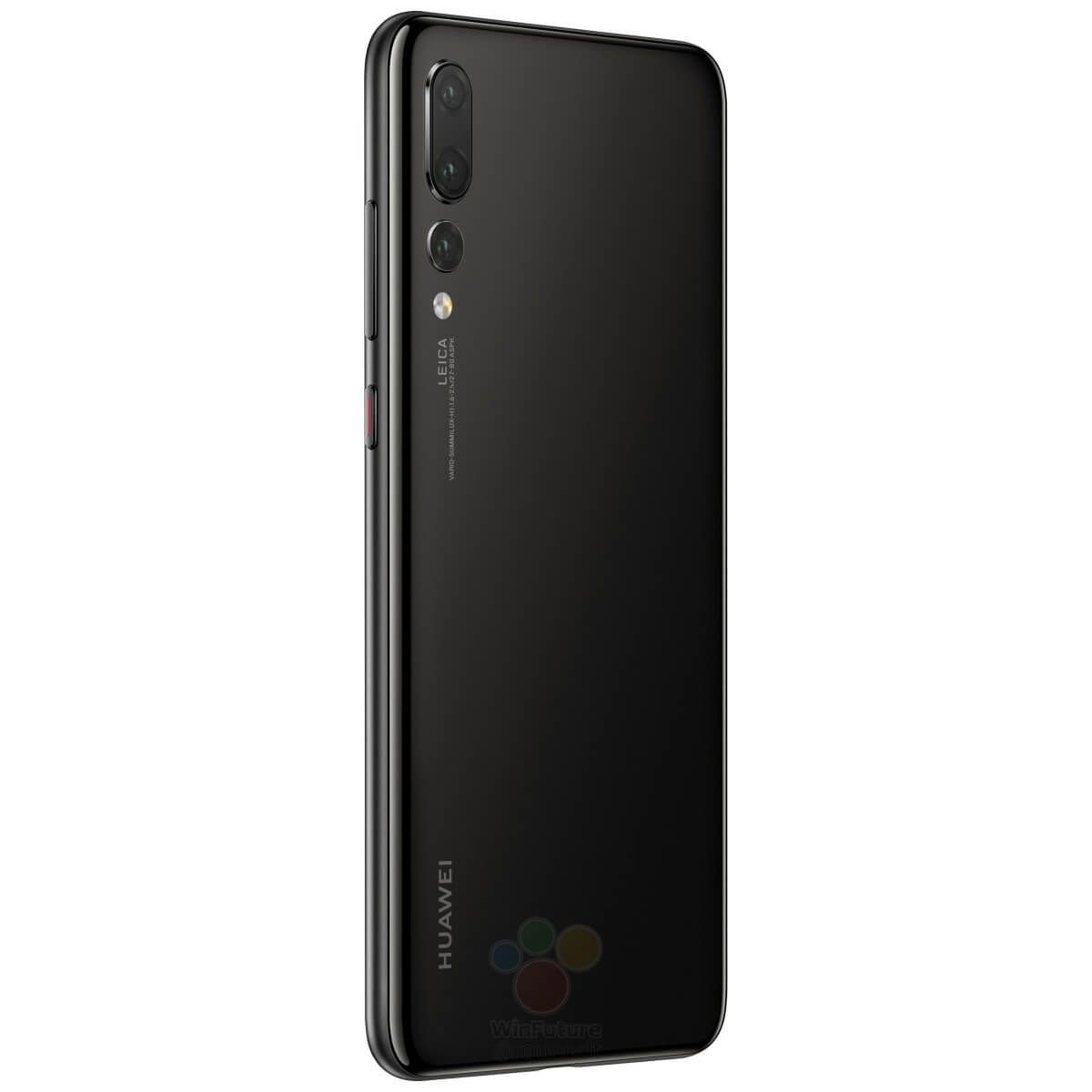 Tył Huawei P20 Pro: 3 obiektywy, 3-krotny zoom optyczny, maksymalna rozdzielczość 40 Mpix. Źródło: WinFuture.