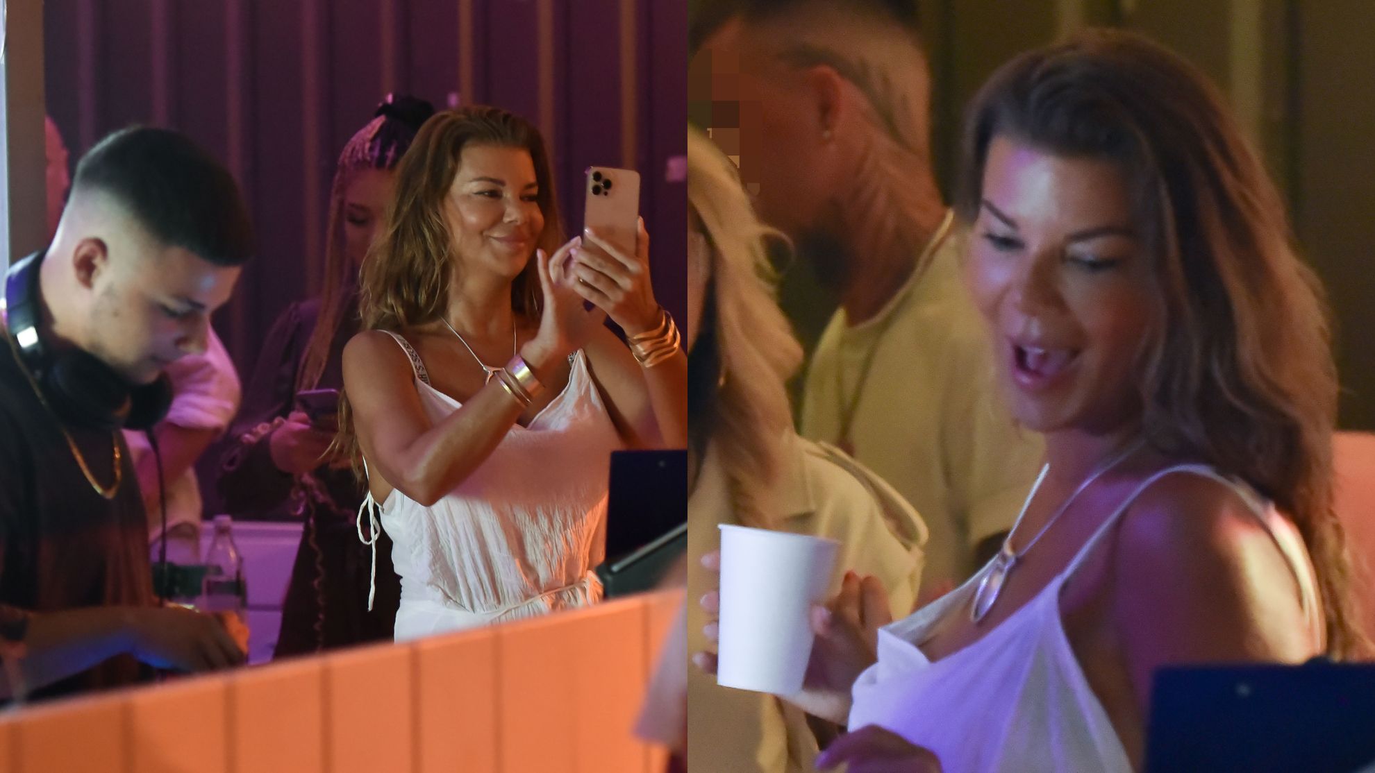 Edyta Górniak bawi się podczas didżejskiego setu Allana Krupy