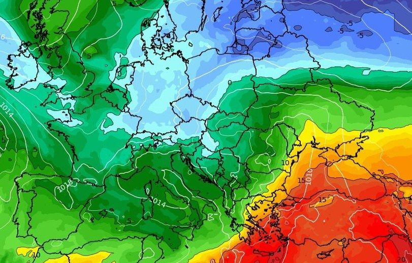 Pogoda. Zmiana w prognozach. Arktyczny chłód i -2 st. C (wxcharts.com/screen)