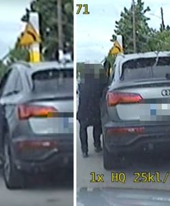 Auto "uciekło" kierowcy. Kuriozalne sceny na oczach policjantów