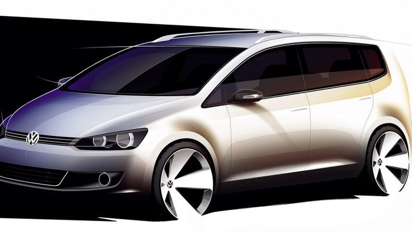 VW Touran - szkic poglądowy z 2011 roku