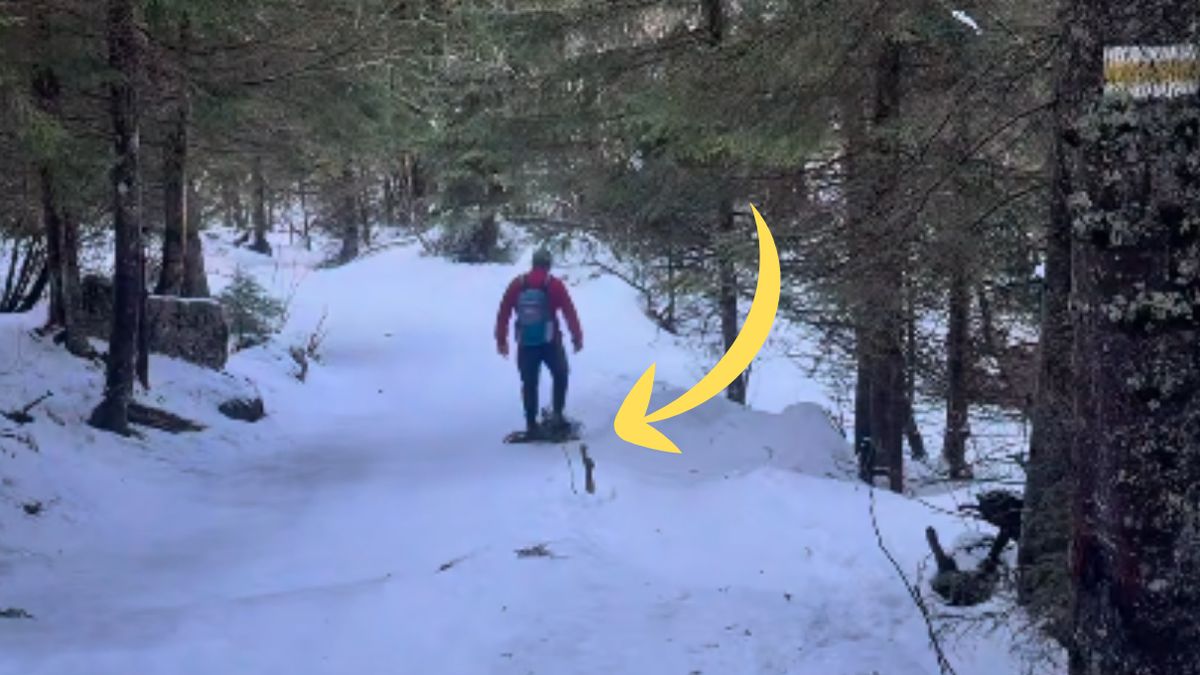 Turysta zaskoczył internautów nietypowym rozwiązaniem