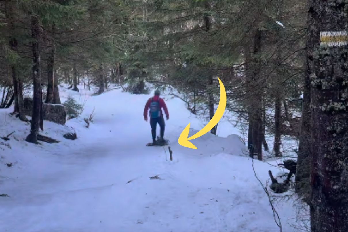 Oto co założył zamiast raczków. Niesie się nagranie z Tatr