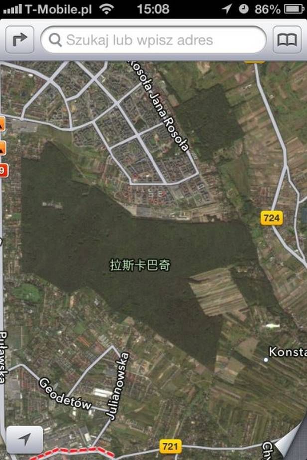 Zabawne czy żałosne? Świat według nowych map Apple'a 10