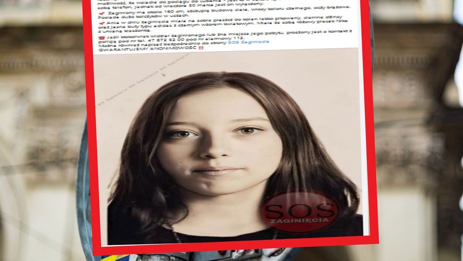 Zaginęła 16-letnia Anna Borowska
