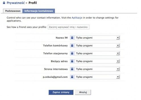 5 kroków, aby chronić swoją prywatność na FaceBooku 3