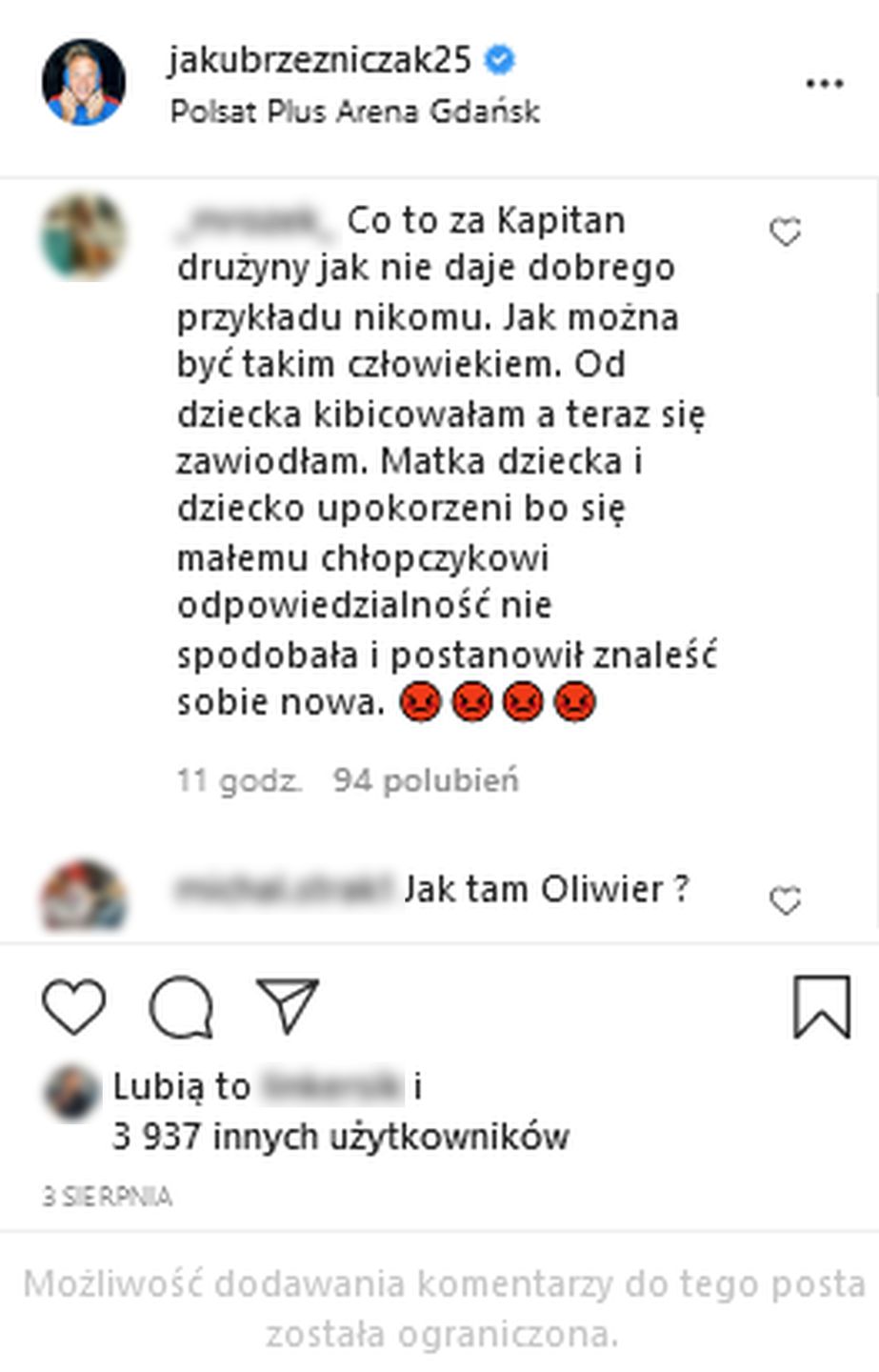Internauci atakują Jakuba Rzeźniczaka