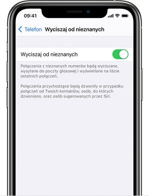 Ustawienia blokowania niechcianych połączeń w iOS-ie