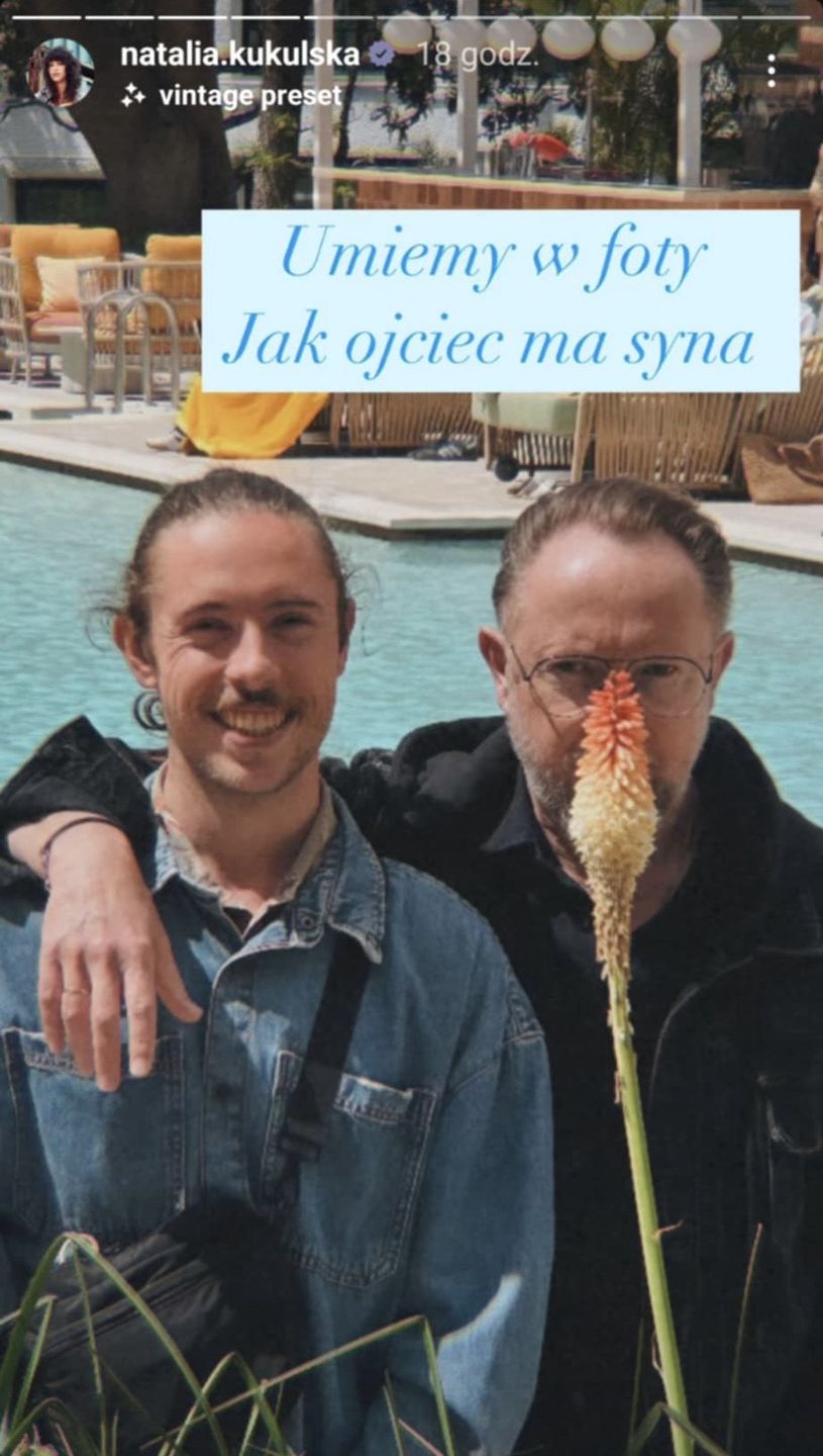 Michał Dąbrówka z synem