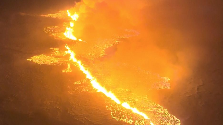 Erupcja na islandzkim półwyspie Reykjanes