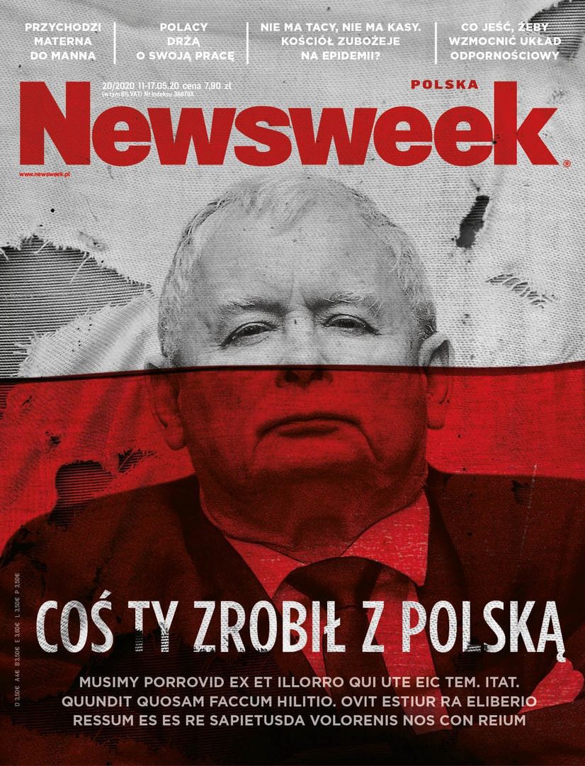 Okładki tygodników. Wybory 2020, Sąd Najwyższy i rozłam w Zjednoczonej Prawicy (materiały prasowe)