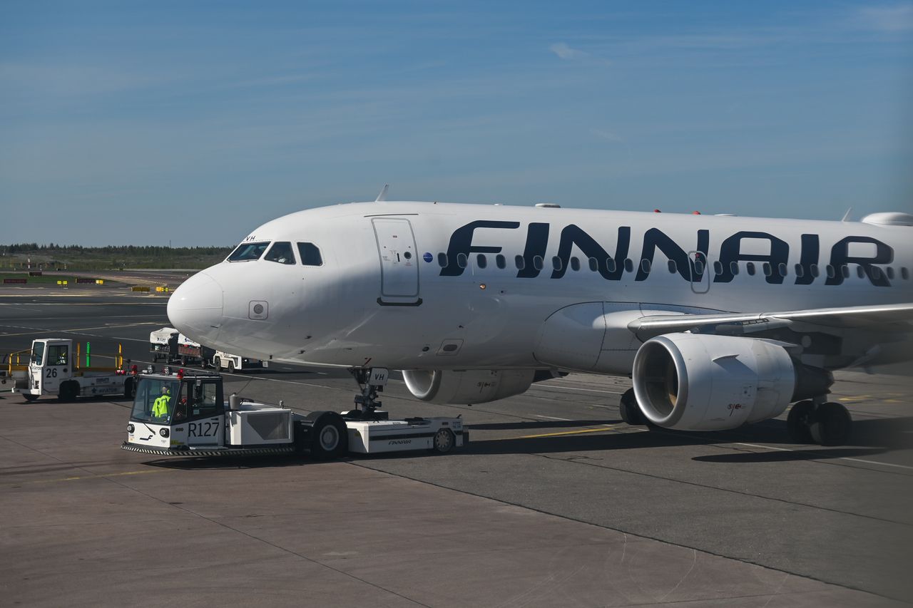 Finnair aircraft at Helsinki-Vantaa Airport.
On Sunday, May 22, 2022, in Helsinki-Vantaa Airport, Helsinki, Finland. (Photo by Artur Widak/NurPhoto via Getty Images)
