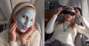 Jessica Mercedes urządziła sobie "beauty routine" W SAMOLOCIE. Fanka grzmi: "Robi sobie drogerię, MASAKRA". Już odpowiedziała