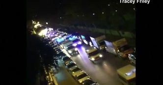 Moment po pierwszych strzałach. Amatorskie nagranie świadka