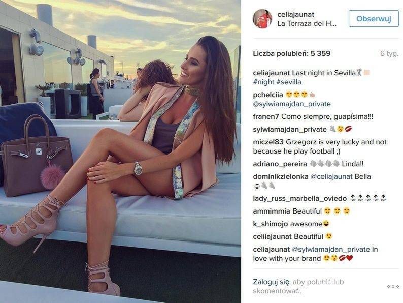 Celia Jaunat z torebką Birkin Hermes
