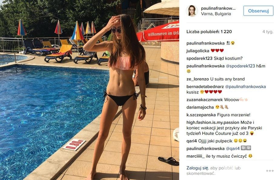 Paulina Frankowska na Instagramie