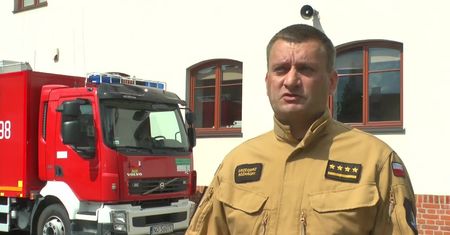 Dwie osoby zginęły w pożarze kampera w Ełku